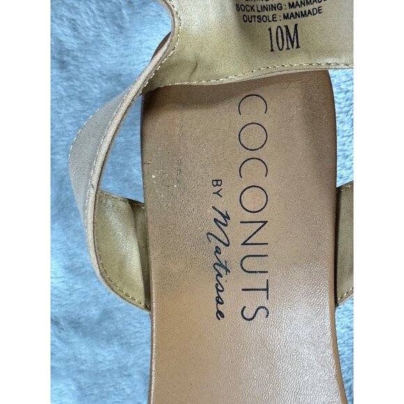 Coconuts by Matisse Sandals Women's Size 10M Tan Ankle Strap - Picture 3 of 16